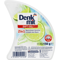 Освежитель воздуха - гель 2в1 Прохладный лимонLufterfrischer Duft-Gel 2in1 Cool Lemon, 150 г