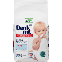 Купить Порошок для стирки детского белья Denkmit Ultra Sensitive (1,215кг) (18 стирок) - с доставкой по Украине