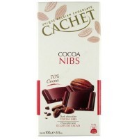 Шоколад Cachet Dark 70% Cocoa Nibs (100г)