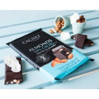Купить Шоколад Cachet Dark Chocolate 54% with Almonds (300г) - с доставкой по Украине