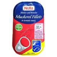 Купить Филе скумбрии в томатном соусе Nixe Mackerel fillets in tomato sauce 125 г - с доставкой по Украине