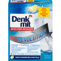 Таблетки для посудомойки Денкмит мультисила революшин 40шт, Denkmit Spülmaschinen-Tabs Multi-Power Revolution, 40 St