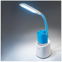 Лампа светодиодная настольная Tiross TS-1809-Blue 60 LED синяя
