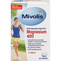 Magnesium (Магний) 400 Mivolis - Das Gesunde Plus, 60 шт., - 4010355328229