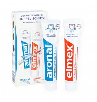 Купить Зубная паста Aronal + Elmex (утро и вечер) - с доставкой по Украине