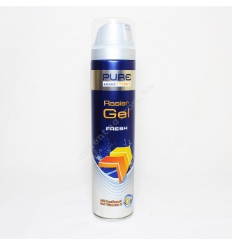 Купить Гель для бритья Свежесть и Прохлада с пантенолом Pure Men Fresh Rasier Gel 250 мл - с доставкой по Украине