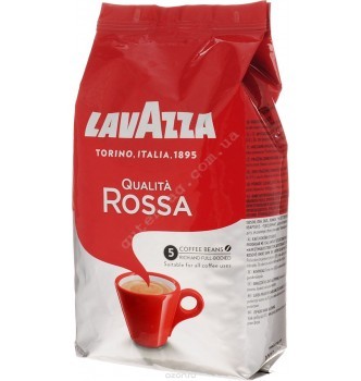 Купить Кофе в зернах Lavazza Qualita Rossa (1кг) - с доставкой по Украине