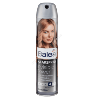 Купить Лак для волос Невидимая сила, фиксация 4 - Balea Haarspray Invisible Power 300мл - с доставкой по Украине