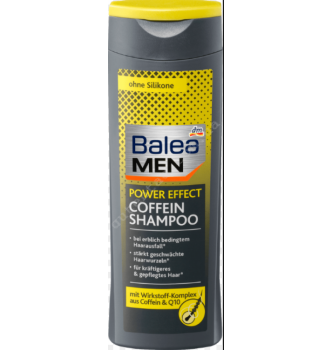 Купить Мужской профессиональный шампунь против выпадения волос с кофеином Balea Men Power Effect Coffein Shampoo 250 мл - с доставкой по Украине