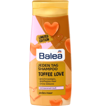 Купить Шампунь для ежедневного использования с сладким карамельным ароматом Balea Jeden Tag Toffee Love 300мл - с доставкой по Украине
