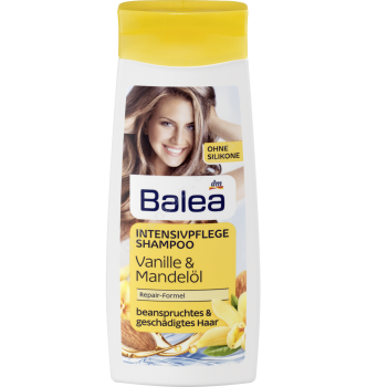 Купить Шампунь Глубокое питание для поврежденных волос с экстрактом миндаля Balea Shampoo Vanille&Mandel 300мл - с доставкой по Украине