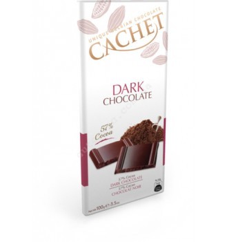 Купить Шоколад Cachet Dark 57% (100г) - с доставкой по Украине