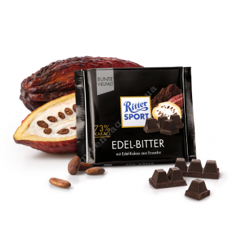 Купить Шоколад Ritter Sport черный 73% (100г) - с доставкой по Украине