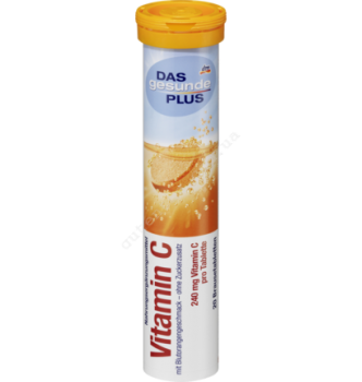 Купить Витамины-шипучки Витамин С для укрепления иммунитета Mivolis - DAS gesunde PLUS Vitamin C 20 шт - с доставкой по Украине