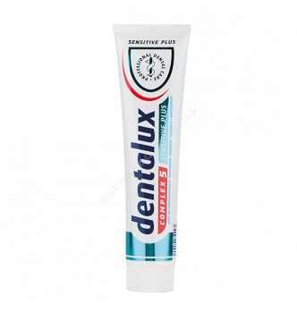 Купить Зубная паста для чувствительных зубов и десен Dentalux Complex 5 sensіtiv plus (125мл) - с доставкой по Украине