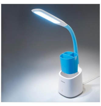 Купить Лампа светодиодная настольная Tiross TS-1809-Blue 60 LED синяя - с доставкой по Украине