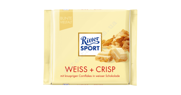 Шоколад Ritter Sport белый с крипсами (100г) – купить в интернет ...
